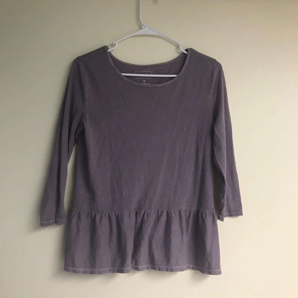 Purple Peplum Top